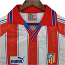 Camisola Atlético de Madrid Retrô 1996/1997 Branca e Vermelha -
