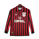 Camisola Manga Longa AC Milan 1999/2000 - Preto e Vermelho