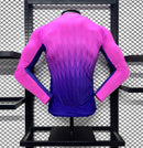 Camisola Manga Comprida Alemanha 2024 Alternativa Rosa Versão Jogador